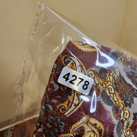 CB Established Light weight Paisley Boho Relaxed Fit blouse size XL - Picture 11 of 11